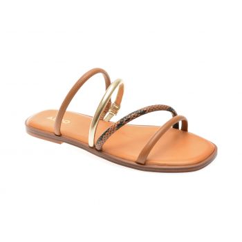 Papuci casual ALDO maro, 13734350, din piele ecologica