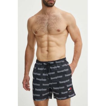 Tommy Jeans pantaloni scurti de baie culoarea negru, UM0UM03150