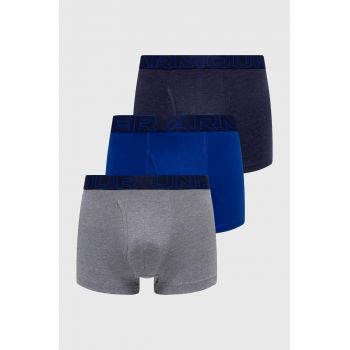 Under Armour boxeri 3-pack barbati, culoarea albastru marin