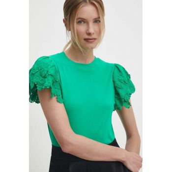 Answear Lab bluza femei, culoarea verde, neted