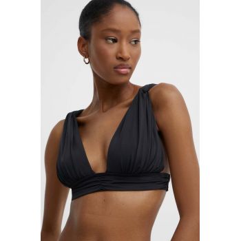 Answear Lab sutien de baie culoarea negru, cupa moale