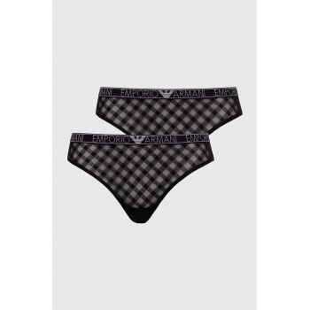 Emporio Armani Underwear chiloti culoarea negru, 162948 4R208 ieftini