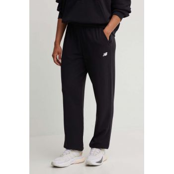 New Balance pantaloni de trening Sport Essentials culoarea negru, neted, WP41500BK