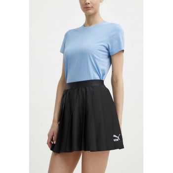 Puma fusta culoarea negru, mini, evazati, 624237