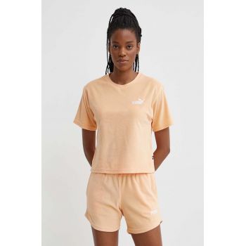 Puma tricou femei, culoarea portocaliu, 677947 ieftin