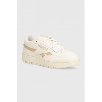 Reebok Classic sneakers din piele Club C culoarea bej, 100074268