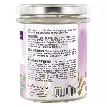 Lumanare parfumata naturala Aromandise Relax vegana 150g