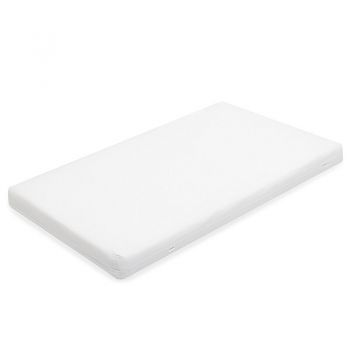 Saltea pentru patut New Baby Standard 120x60x7 cm spuma-cocos cu husa detasabila Alb