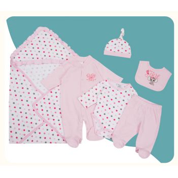 Set Nou Nascuti Roz Pink Elephant - 0-3 luni