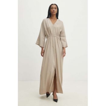 Answear Lab rochie culoarea bej, maxi, oversize