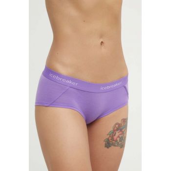 Icebreaker lenjerie functionala Merino Sprite Hot culoarea violet, IB103023B731