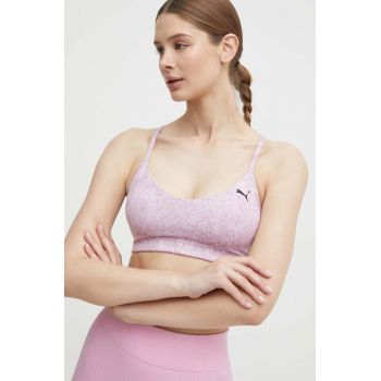 Puma sutien yoga Yogini culoarea roz, modelator, 525084