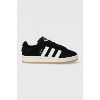 adidas Originals sneakers din piele întoarsă culoarea negru HQ6638