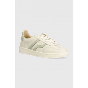 Gant sneakers din piele intoarsă Cuzima culoarea bej, 29531815 G912