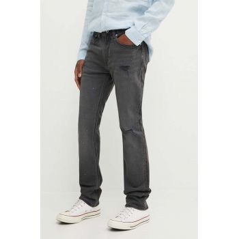 Hugo Blue jeansi barbati, culoarea gri, 50513798