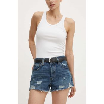 Levi's pantaloni scurti jeans femei, neted, high waist