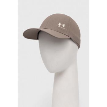 Under Armour sapca Iso Chill Armourvent culoarea bej, neted