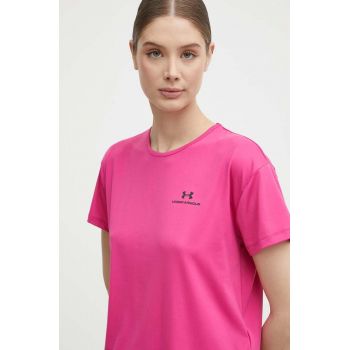 Under Armour tricou de antrenament Rush Energy 2.0 culoarea roz