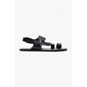 Vivobarefoot sandale de piele OPANKA SANDAL femei, culoarea negru, 203225