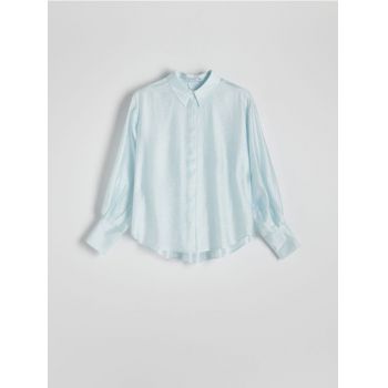 Reserved - LADIES` SHIRT - albastru-pal