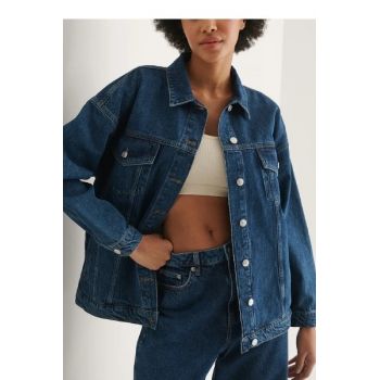 Jacheta din denim oversized