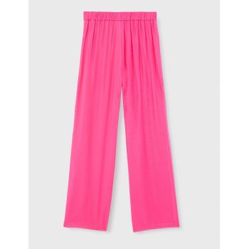 Pantaloni regular fit, roz, L