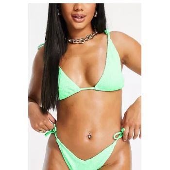 Sutien de baie triunghiular, verde, one size