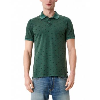 Tricou polo din bumbac, verde, S ieftin