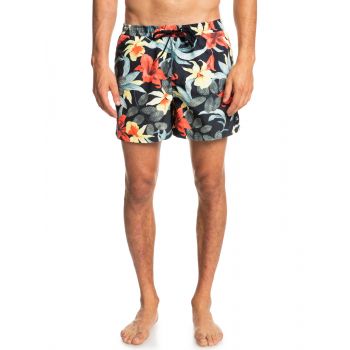 Pantaloni scurti de baie cu imprimeu floral si snur rreglabil, multicolor, barbati, QUIKSILVER