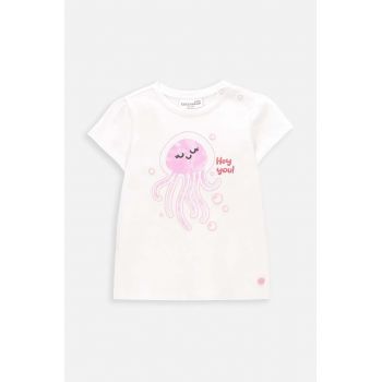 Coccodrillo tricou bebe culoarea alb