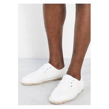 Espadrile cu model texturat, alb