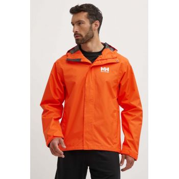 Helly Hansen geaca SEVEN barbati, culoarea portocaliu, 62047