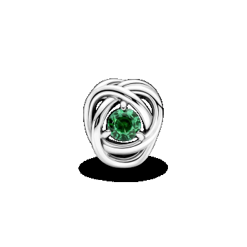Talisman cu cerc al eternității verde Piatra lunii Mai, Pandora