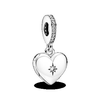 Talisman de tip pandantiv cu medalion cu inimă ce poate fi deschisă, Pandora