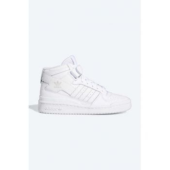 adidas Originals sneakers din piele Forum Mid J culoarea alb, FZ2086 FZ2086-white