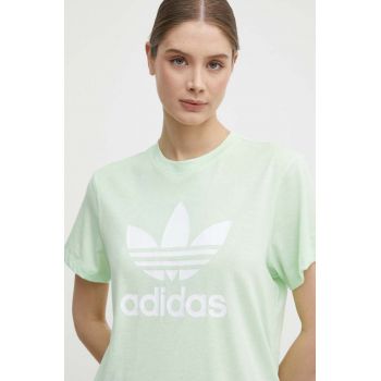 adidas Originals tricou femei, culoarea verde, IN8436 ieftin