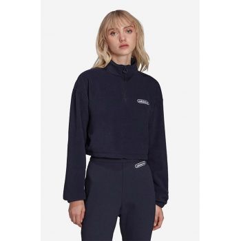 adidas Originals bluză femei, culoarea bleumarin, cu imprimeu HL0052-navy ieftin