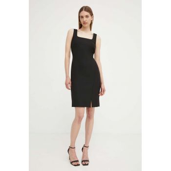 BOSS rochie culoarea negru, mini, mulata, 50518439