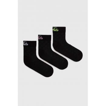 Fila sosete 3-pack femei, culoarea negru, F6944