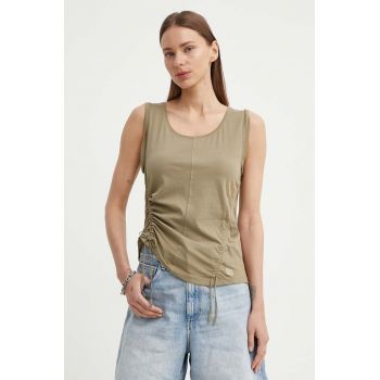 G-Star Raw tricou din bumbac femei, culoarea verde, D24660-4107 ieftin