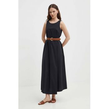 United Colors of Benetton rochie culoarea negru, maxi, oversize