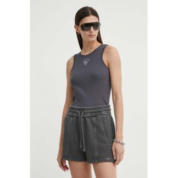 G-Star Raw top din bumbac culoarea gri, D24645-5268