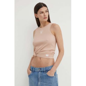 G-Star Raw top din bumbac culoarea roz, D24645-5268