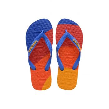 Havaianas slapi TOP LOGOMNIA COLORS II femei, cu toc plat, 4147526.3847