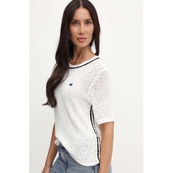 Miss Sixty pulover 6L2RJ0860000 RJ0860 KNIT PULLOVER femei, culoarea alb, 6L2RJ0860000