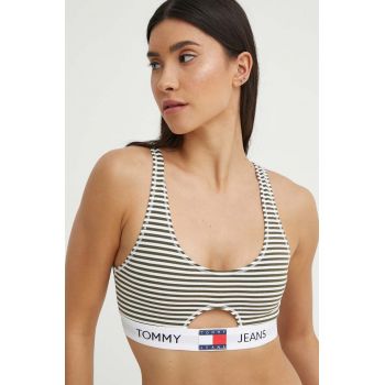 Tommy Jeans sutien culoarea bej, modelator, UW0UW05360