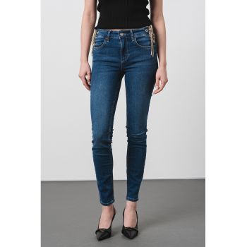 Blugi skinny cu talie joasa