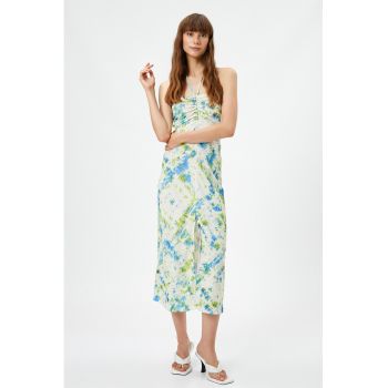 Rochie midi cu model tie-dye