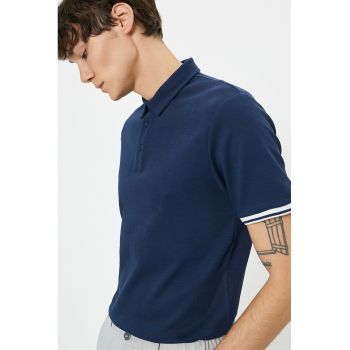 Tricou polo slim fit din bumbac