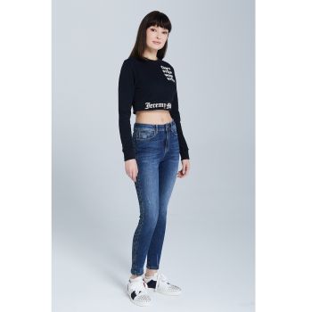 Bluza crop de trening din bumbac organic